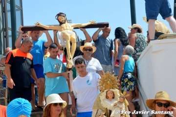 Misa y procesión terrestre-marítima de la playa de Ojos de Garza (Foto TA)